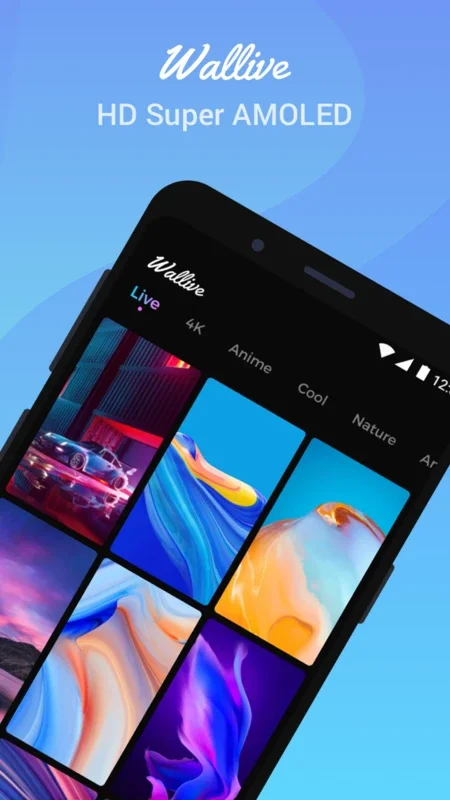 Wallive - Live Wallpaper 4K/HD for Android: Diverse HD Options