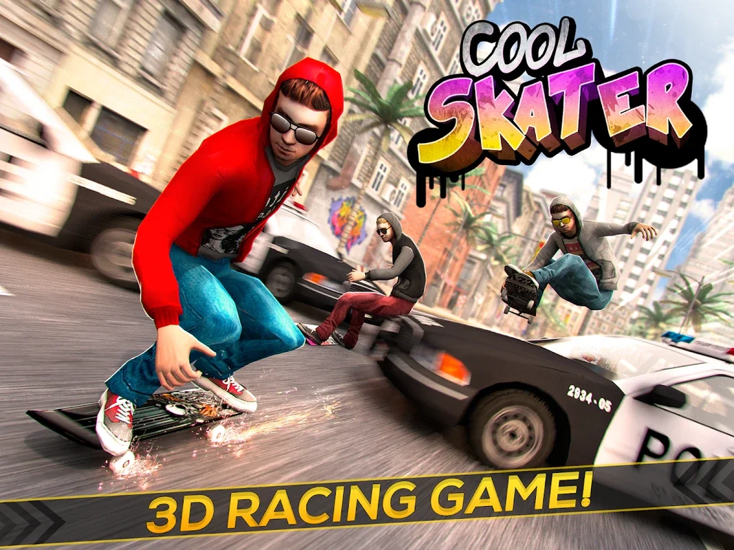 Cool Skater Miami Street Cops for Android - Thrilling Gameplay