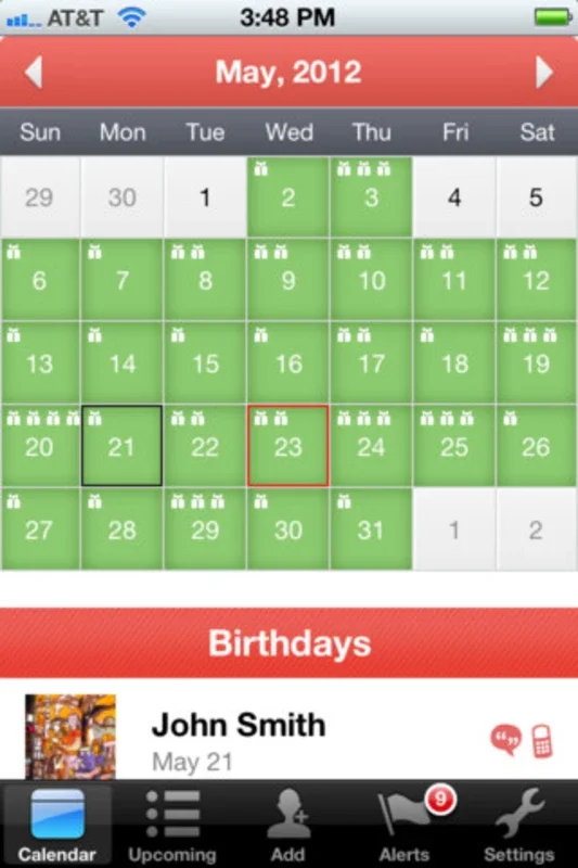 MyCalendar Mobile for Android - Keep Track of Birthdays Easily