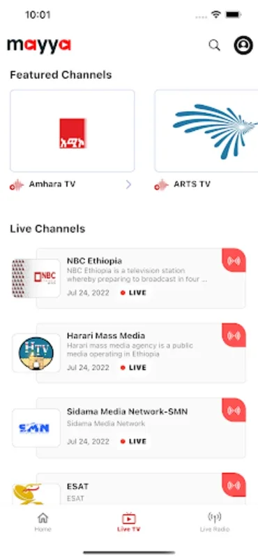 Mayya for Android - Easy Access to Ethiopian TV and Videos