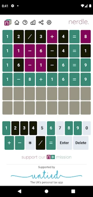 Nerdle for Android - Play Math Puzzle Game