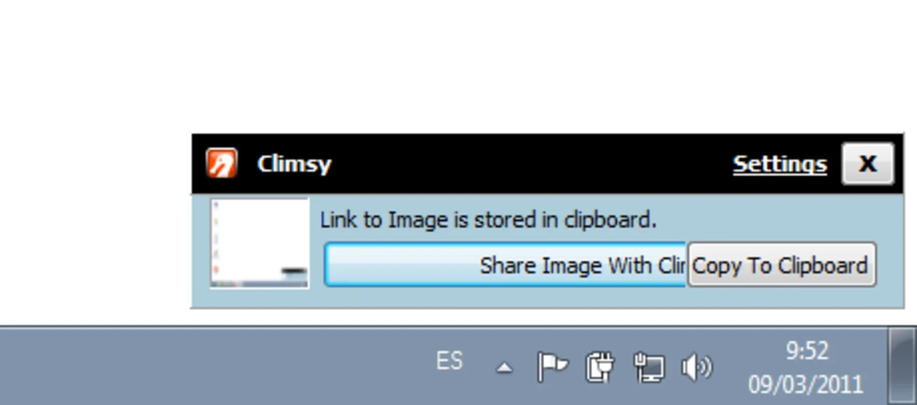 Climsy for Windows: Quick Screenshot Uploads