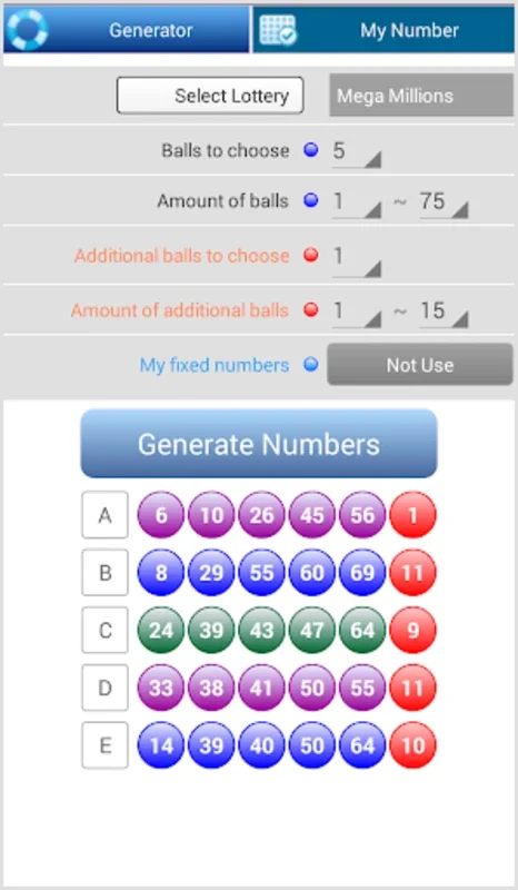 Multi Lotto Generator for Android - Customize Your Winning Chances