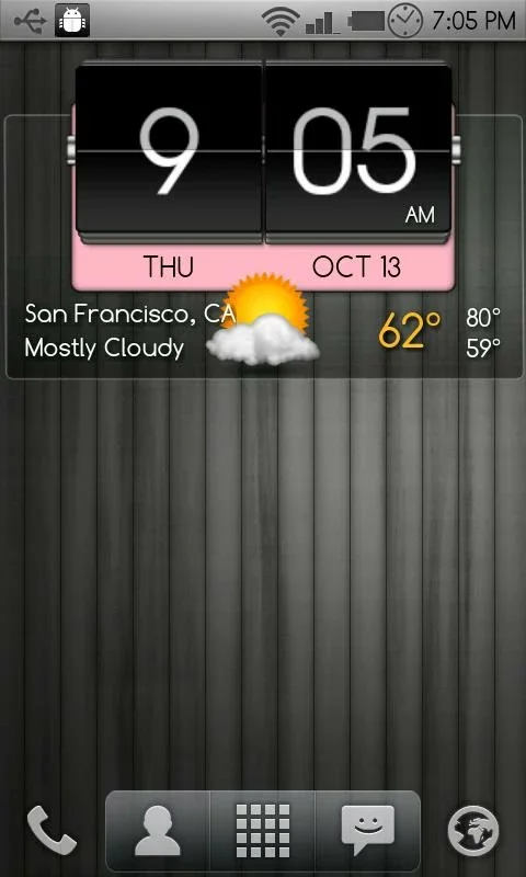 3D Flip Clock & World Weather Widget Theme Pack 1 for Android