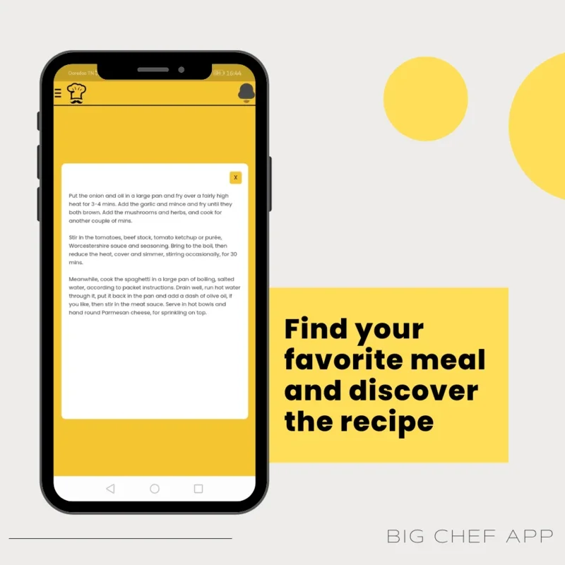 Big chef for Android - Culinary Delights at Your Fingertips