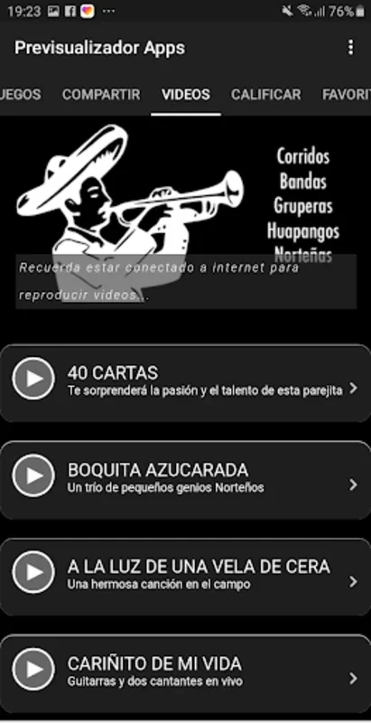 Ranchera de todos los tiempos for Android - Stream Diverse Music