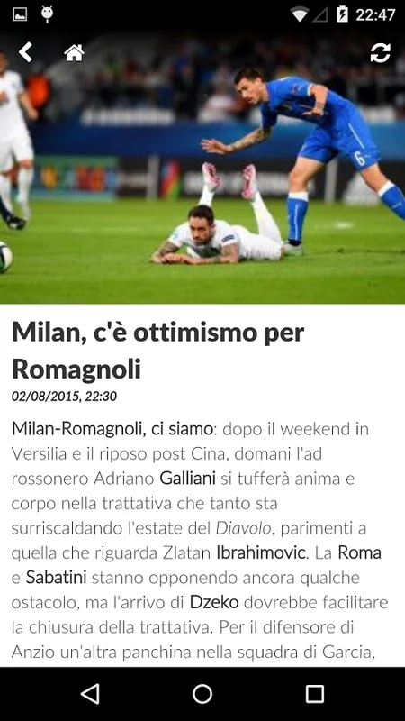 Calciomercato.com for Android - Your Soccer News Source