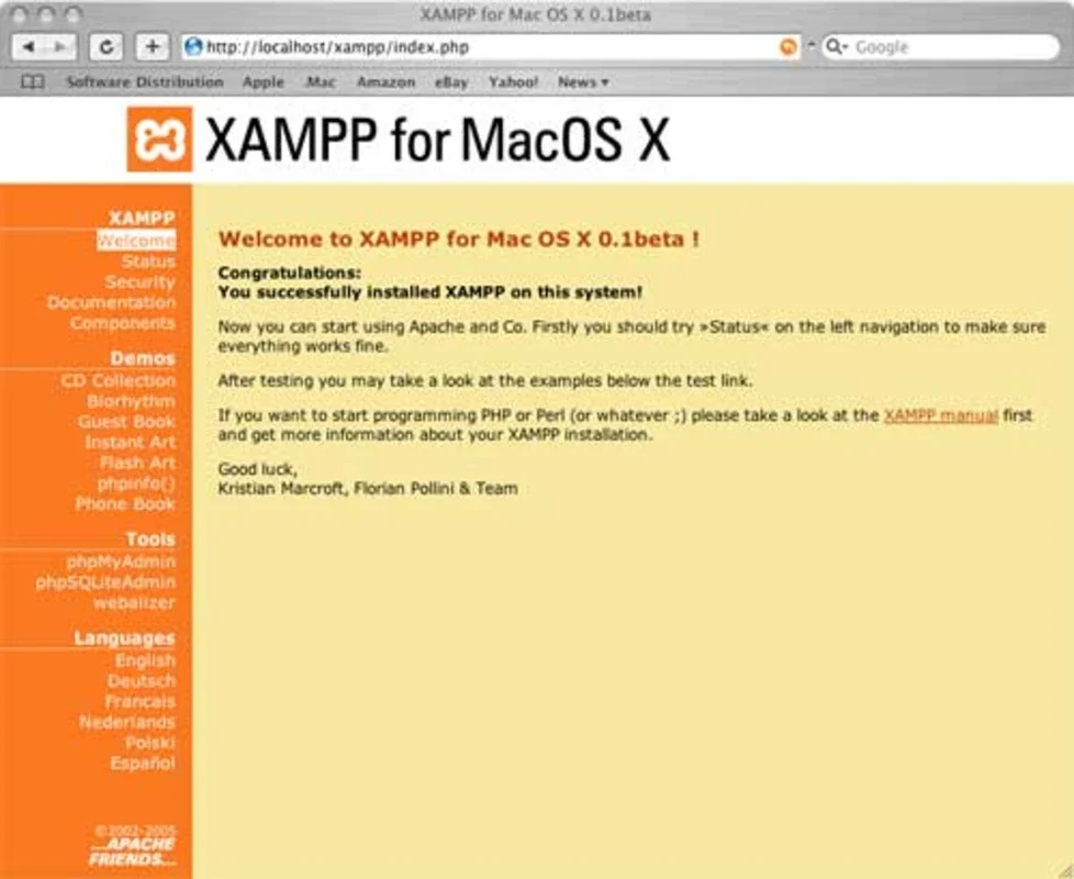 XAMPP for Mac: The Comprehensive Web Development Package