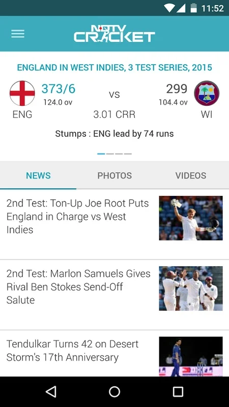 NDTV Cricket for Android: Enrich Your Cricket Experience