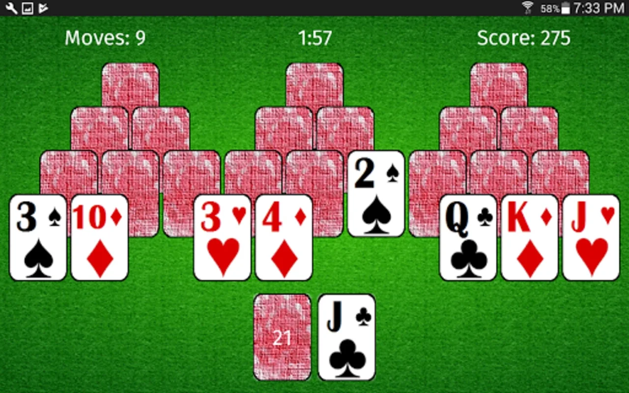 TriPeaks Solitaire Free - Engaging Android Card Game