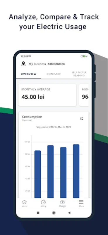 iHidro for Android - Manage Electricity and Water Services