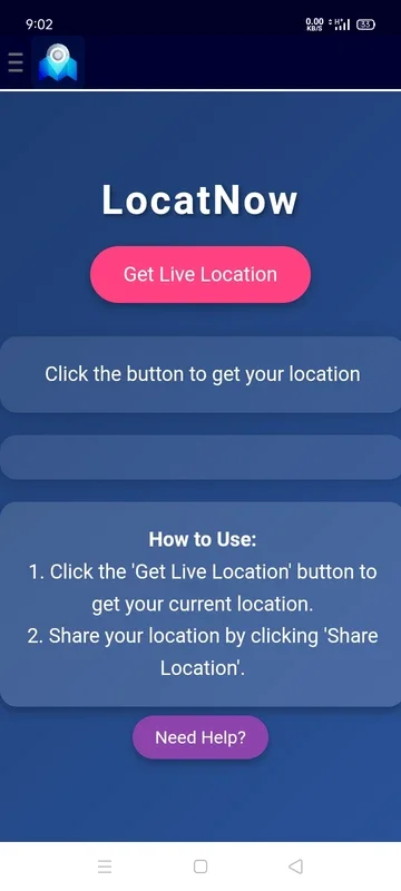 LocateNow location app for Android - No Downloading Required