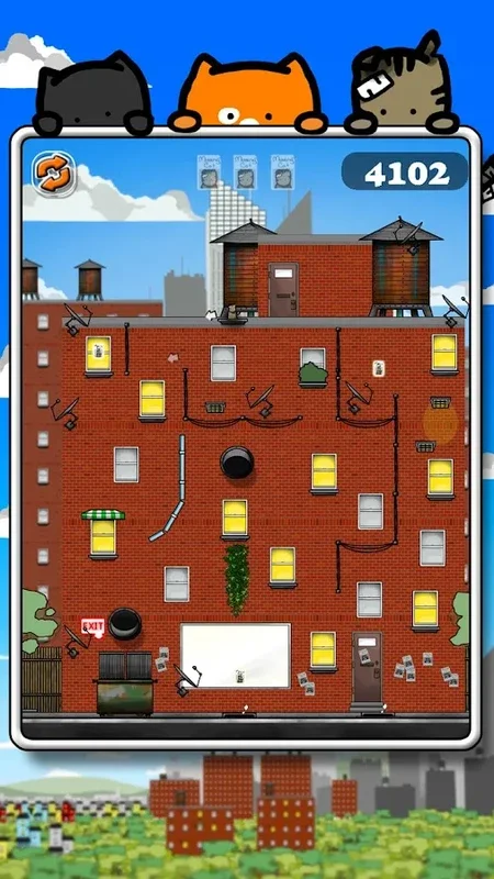 Meowch! Free for Android - Navigate Rooftops with Strategy