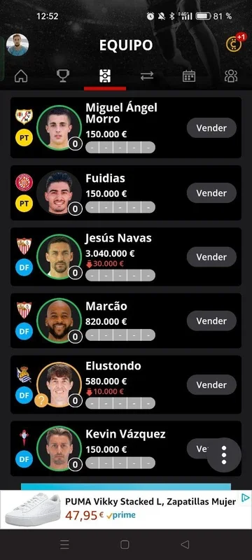 Biwenger for Android - Manage Your Virtual Football Team