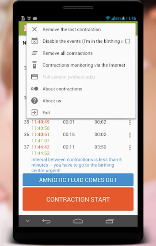 Contraction Timer for Android: Track Labor Progress Efficiently