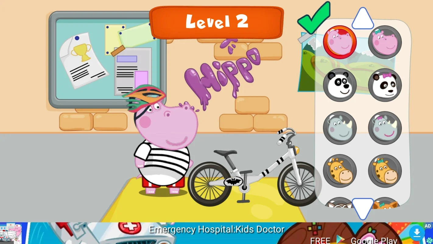 Hippo Bicycle: Kids Racing for Android - Fun Cycling Game