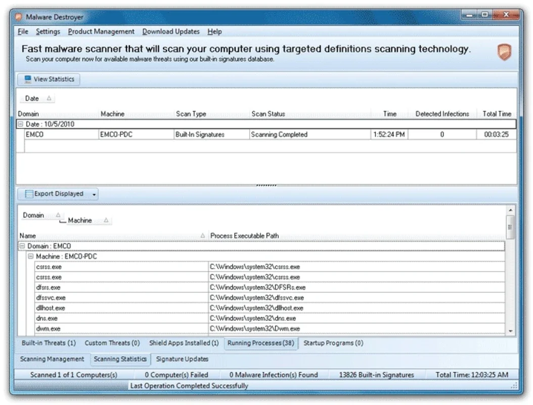 EMCO Malware Destroyer for Windows - Protect Your System