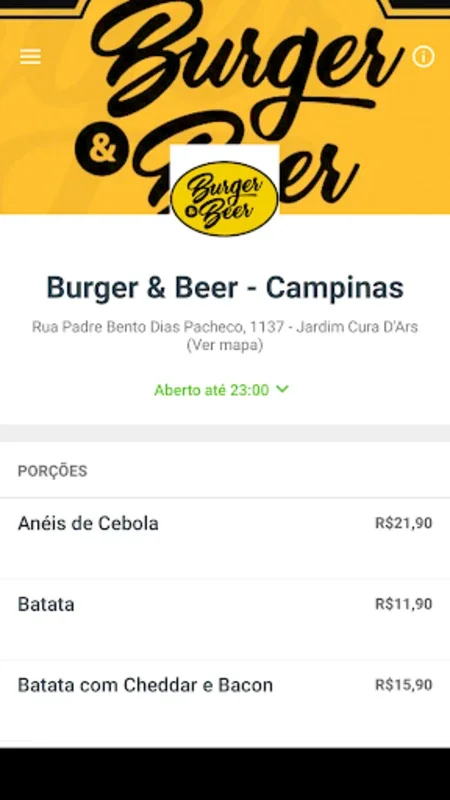 Burger & Beer - Campinas for Android: Order Gourmet Burgers and Beer Easily