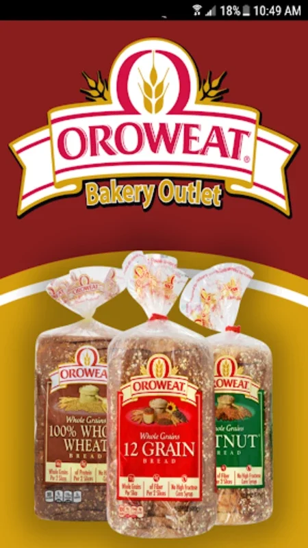 Oroweat Bakery Outlet for Android - Bakery Savings and Rewards