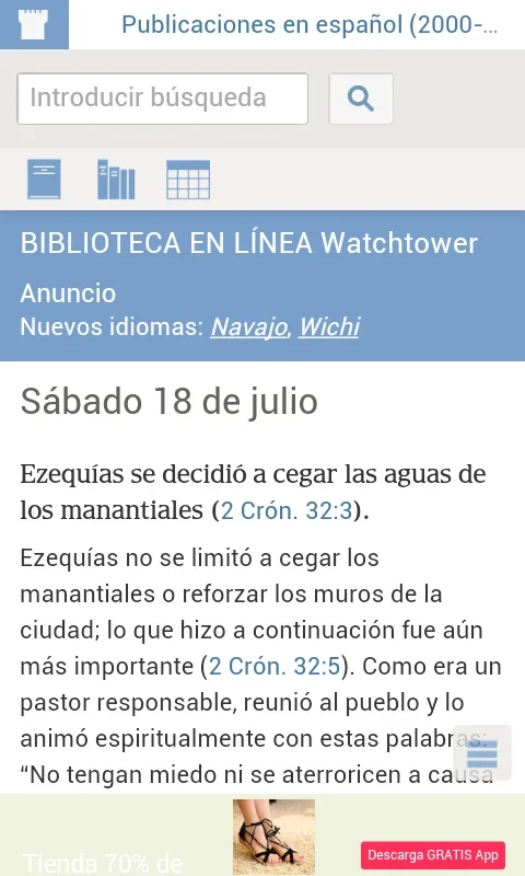 JW BIBLIOTECA ONLINE for Android - Rich Religious Content