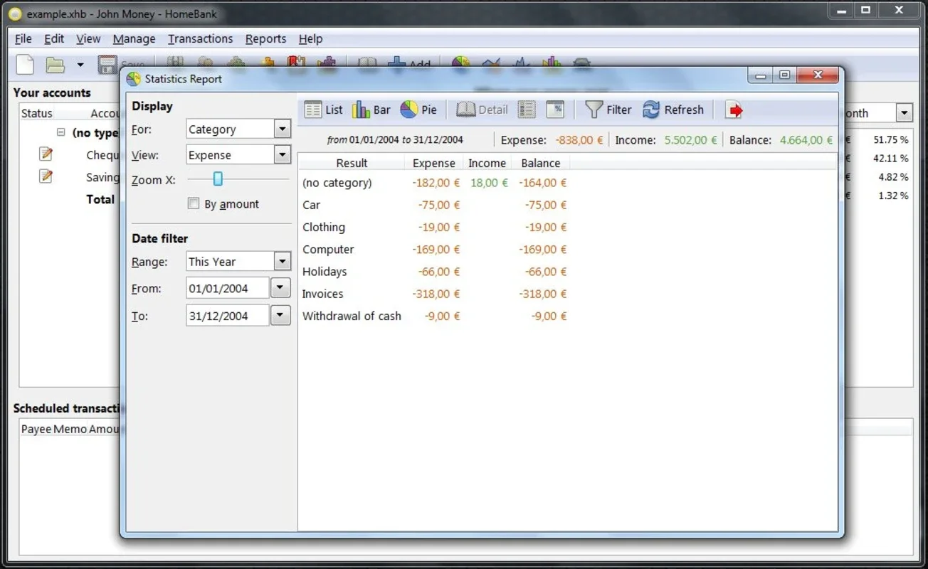 HomeBank for Windows - Manage Your Personal Budget