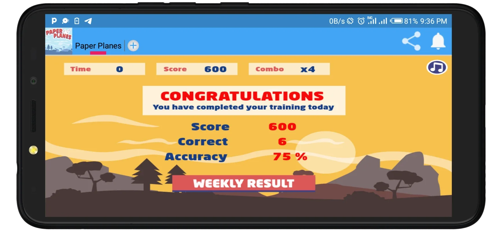 Paper Planes for Android: Engaging App Experience