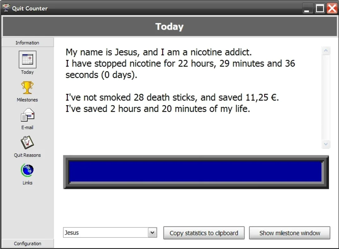 Quit Counter for Windows - Aiding Smoking Cessation