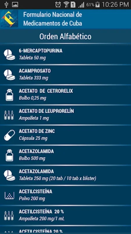 FNM de Cuba for Android: Comprehensive Pharma Info