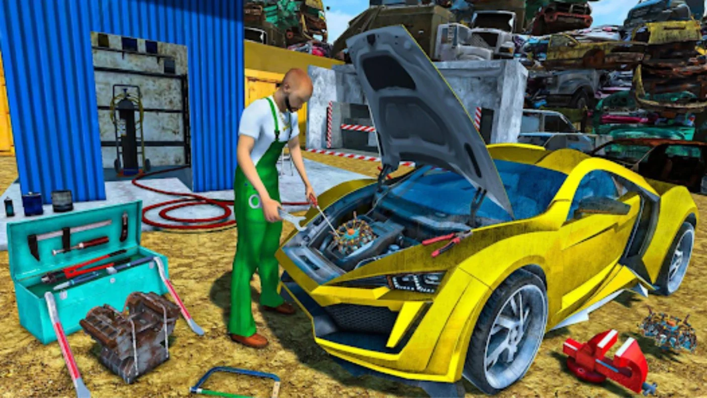 Flat Tire Car Mechanic Garage for Android - Immersive Experience