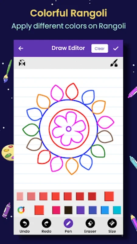 Draw Rangoli Step By Step for Android - Master the Art