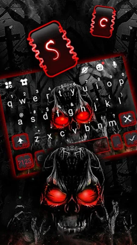 Zombie Skull Theme for Android - Free Stylish Keyboard Enhancement