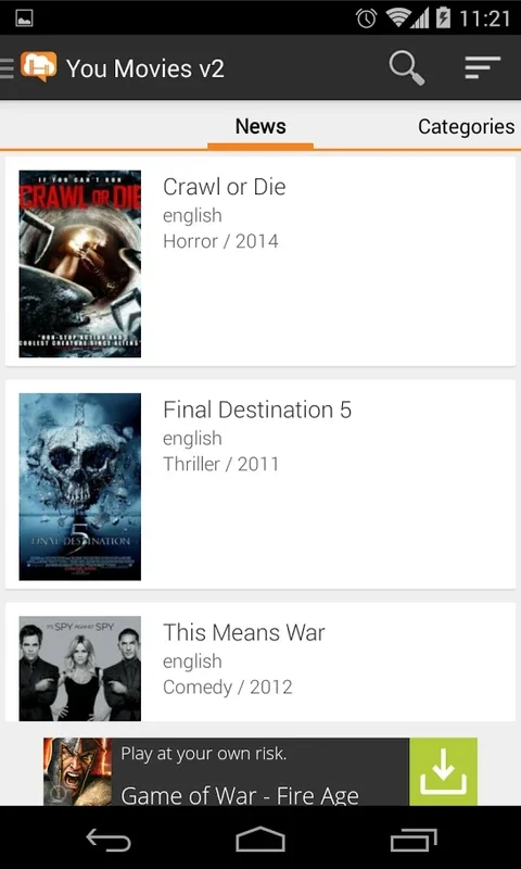 You Movies for Android - Stream Tons of Movies