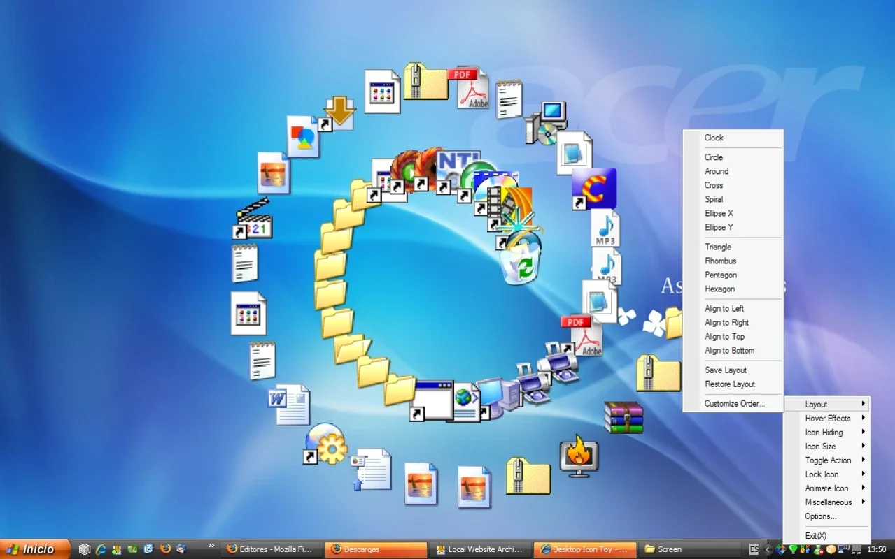 Desktop Icon Toy for Windows - Organize Icons with Ease