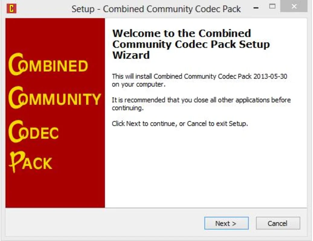 Combined Community Codec Pack for Windows - Video Playback Solution