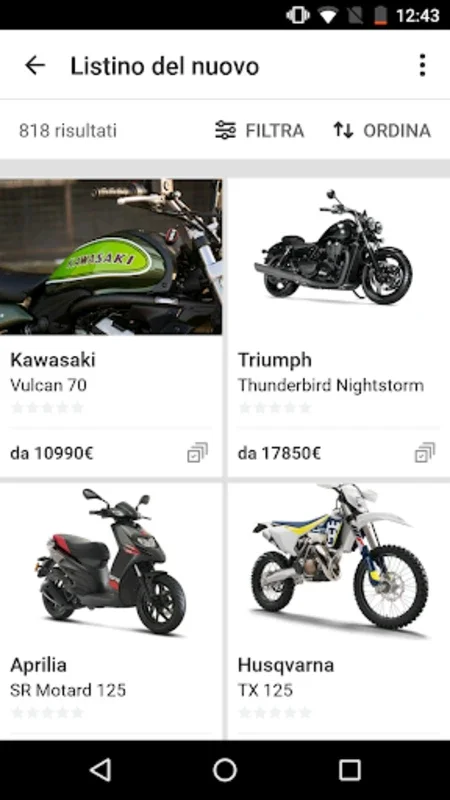 MOTO.IT - Used motorcycles for Android - No Downloading Required