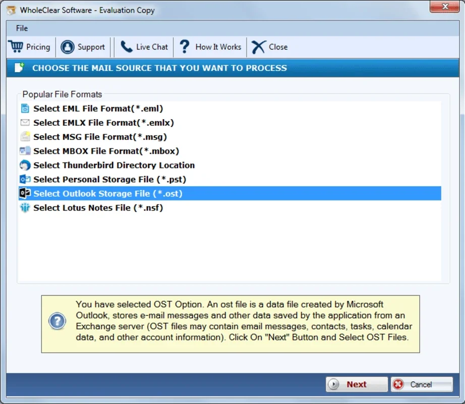 WholeClear OST to EML Converter for Windows: Simplify Your Conversion