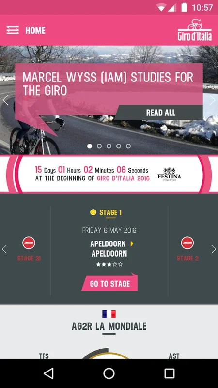 Giro d'Italia for Android - Real - Time Race Tracking