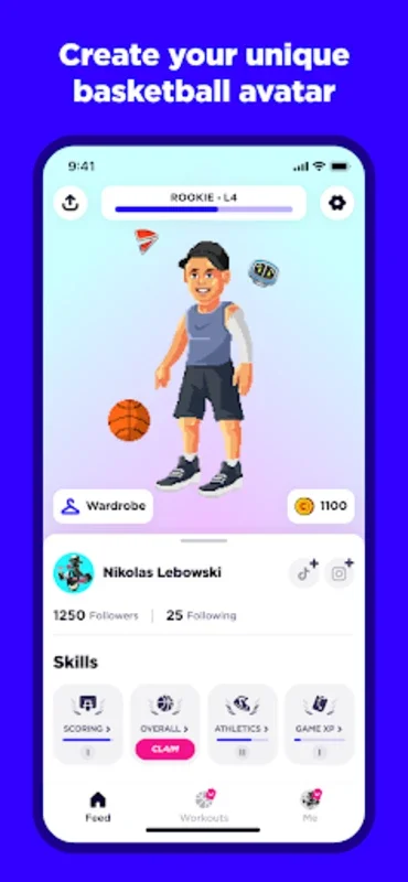 Level Up - Basketball Training for Android: Skill and Team Management