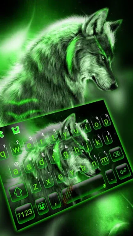 Green Wild Wolf for Android - Elevate Your Typing Experience