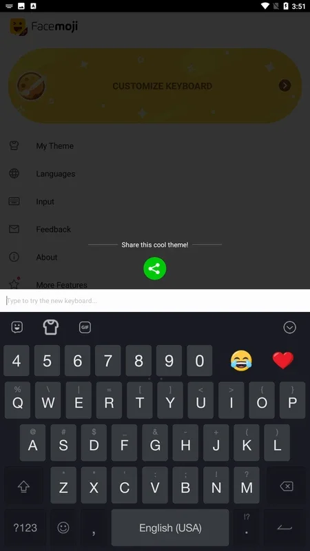Facemoji Keyboard Lite: Fast Emoji Access for Android