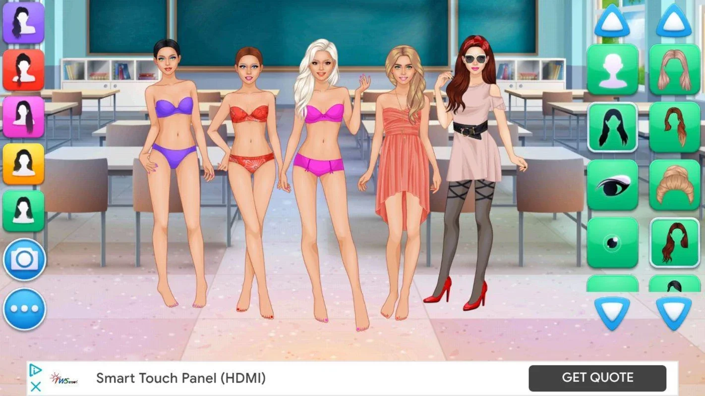 College Girls Team Makeover for Android - Fashionable Fun