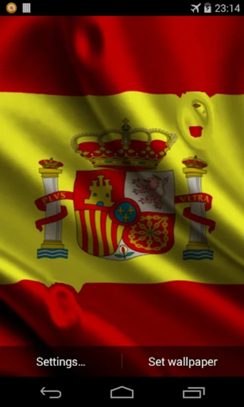 Magic Flag: Spain for Android - A Patriotic Live Wallpaper