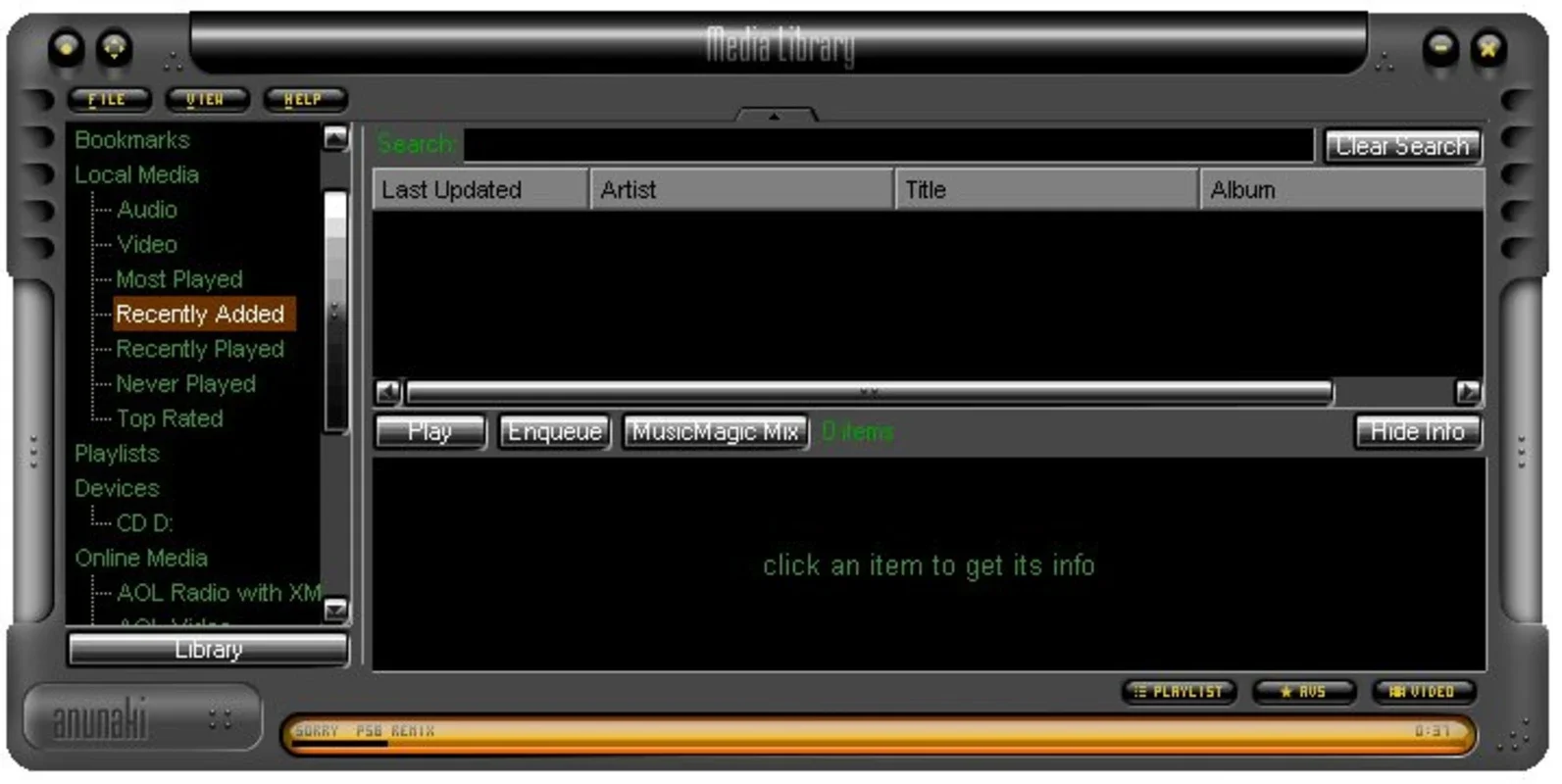 Anunaki110 Skin for Winamp for Windows - Enhance Your Player