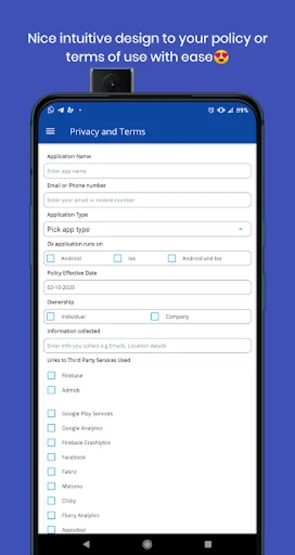 Privacy Policy Creator for Android - Effortless Policy Creation