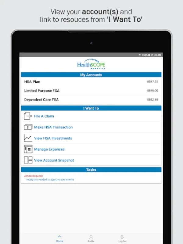 HSB CDH for Android - Efficient Healthcare Account Management