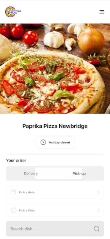 Paprika Pizza Newbridge for Android - Order Your Favorite Pizza with Ease