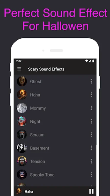 Scary Sound Effects - Ghost for Android: Over 100 Horror Sounds