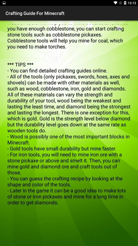 Crafting Guide For Minecraft for Android: Master the Game