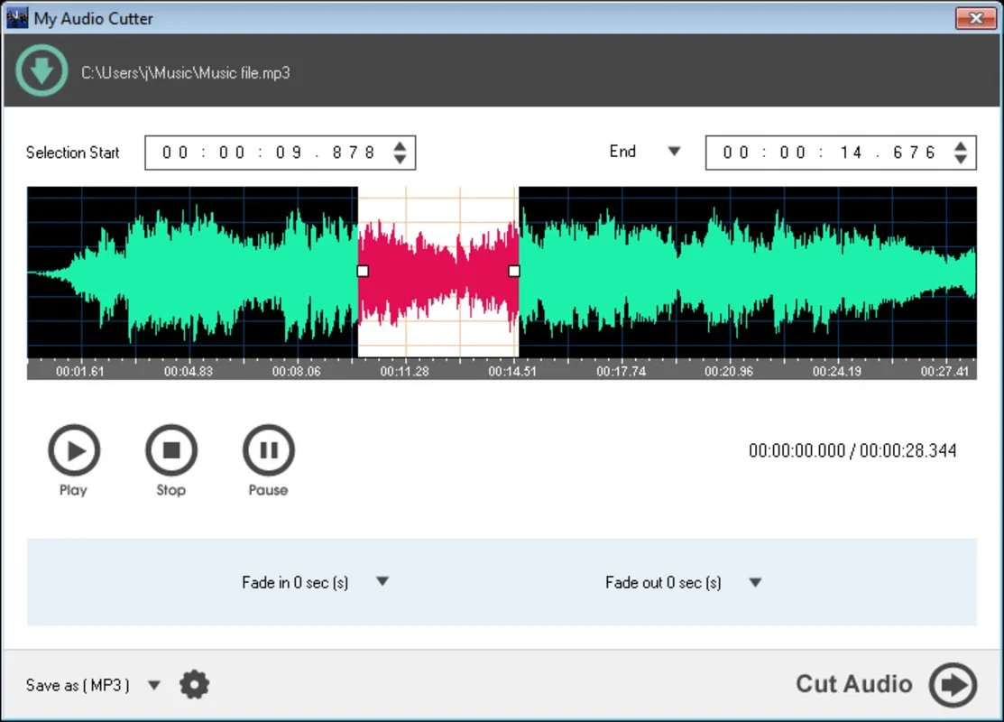 My Audio Cutter for Windows - Cut and Edit Audio Files Easily