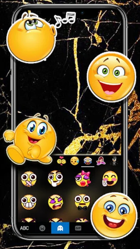 Gold Black Marble for Android - Customize Your Keyboard